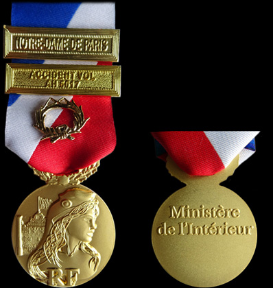 Médaille de la sécurité intérieure - Les médailles d'honneur